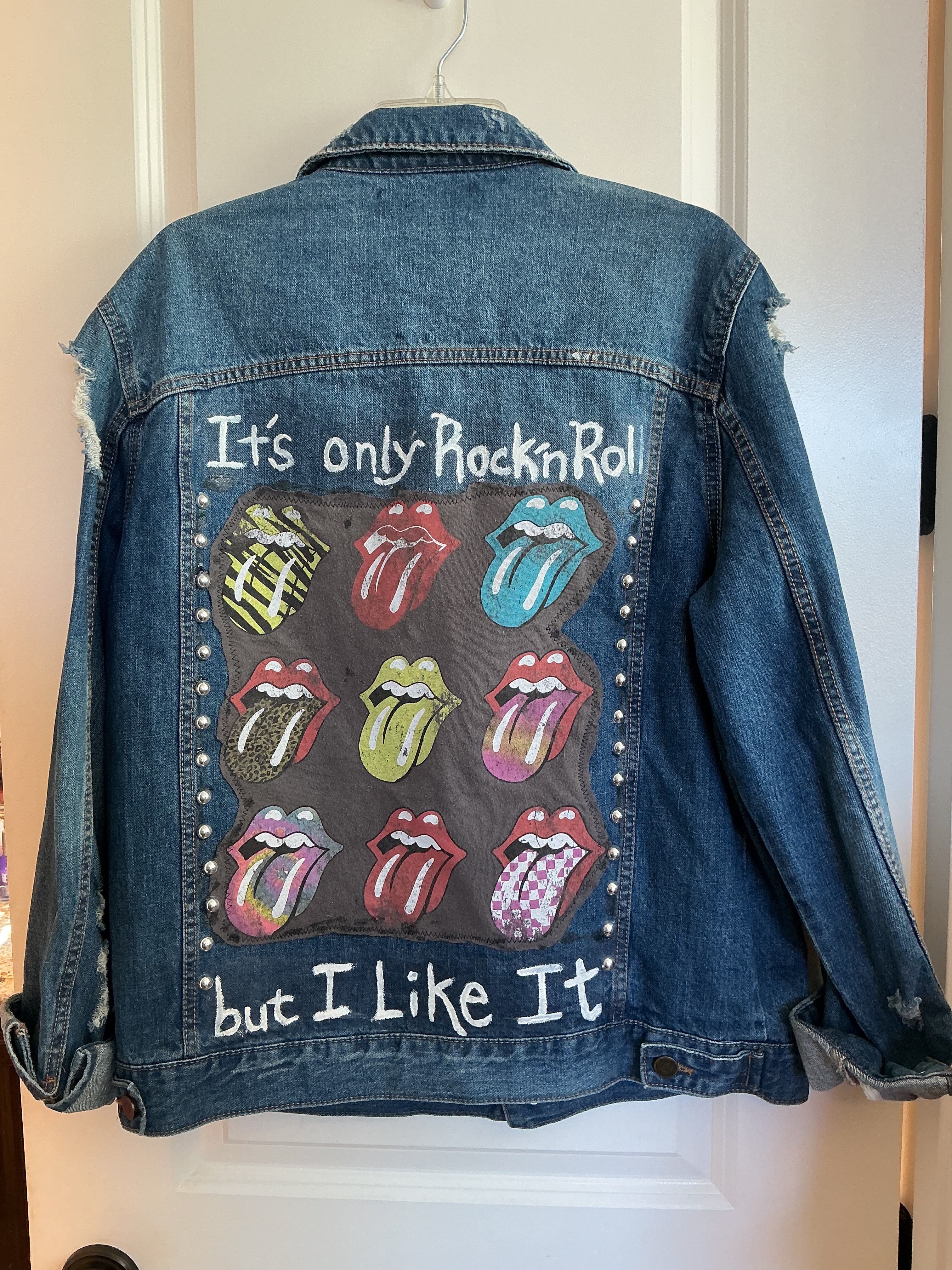 The Rolling Stones denim trucker jacket It's Only Rock 'n Roll but I Like It