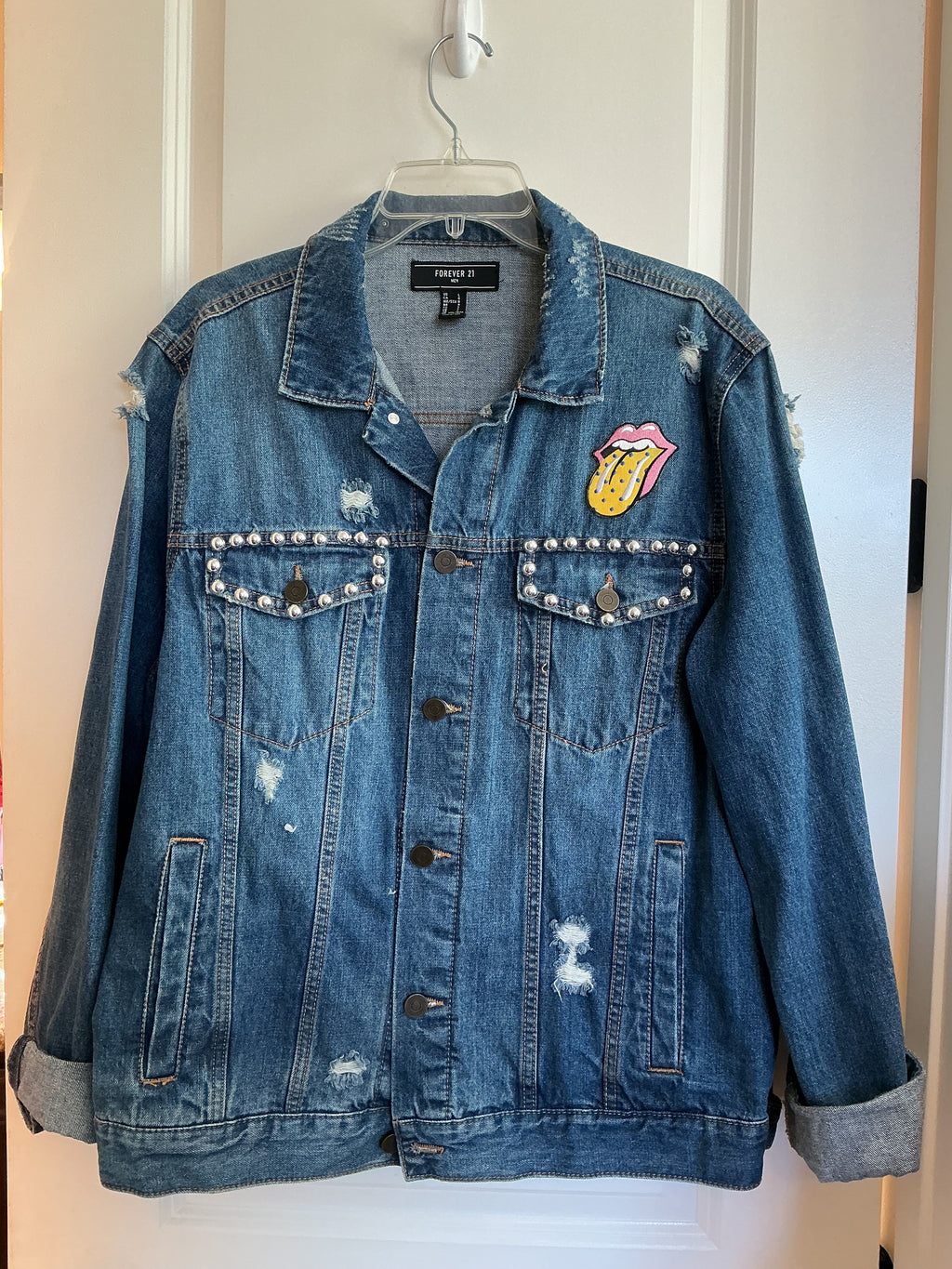 The Rolling Stones denim trucker jacket It's Only Rock 'n Roll but I Like It
