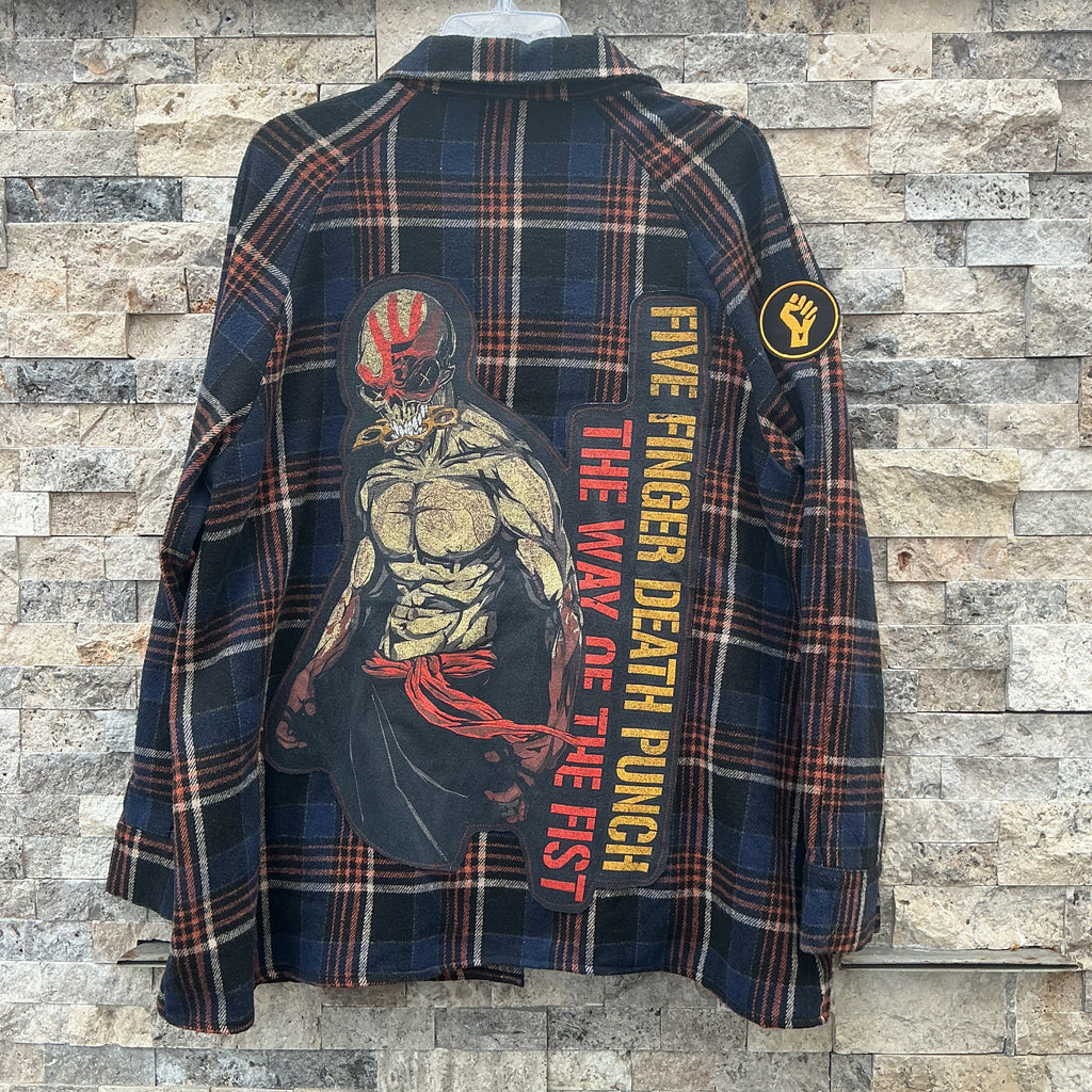 Five Finger Death Punch Plaid Coat