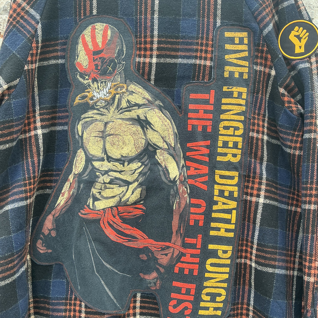 Five Finger Death Punch Plaid Coat
