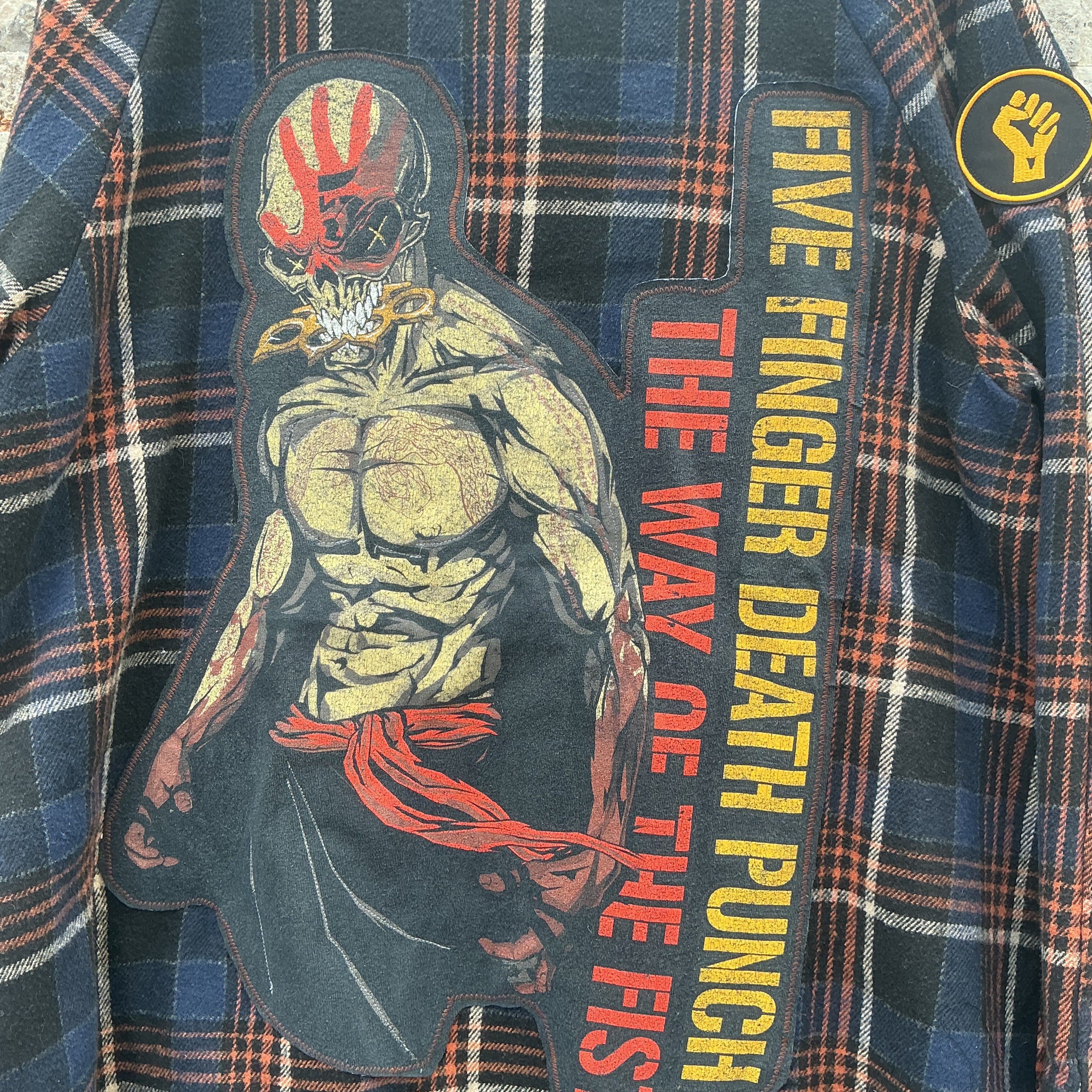 Five Finger Death Punch Plaid Coat