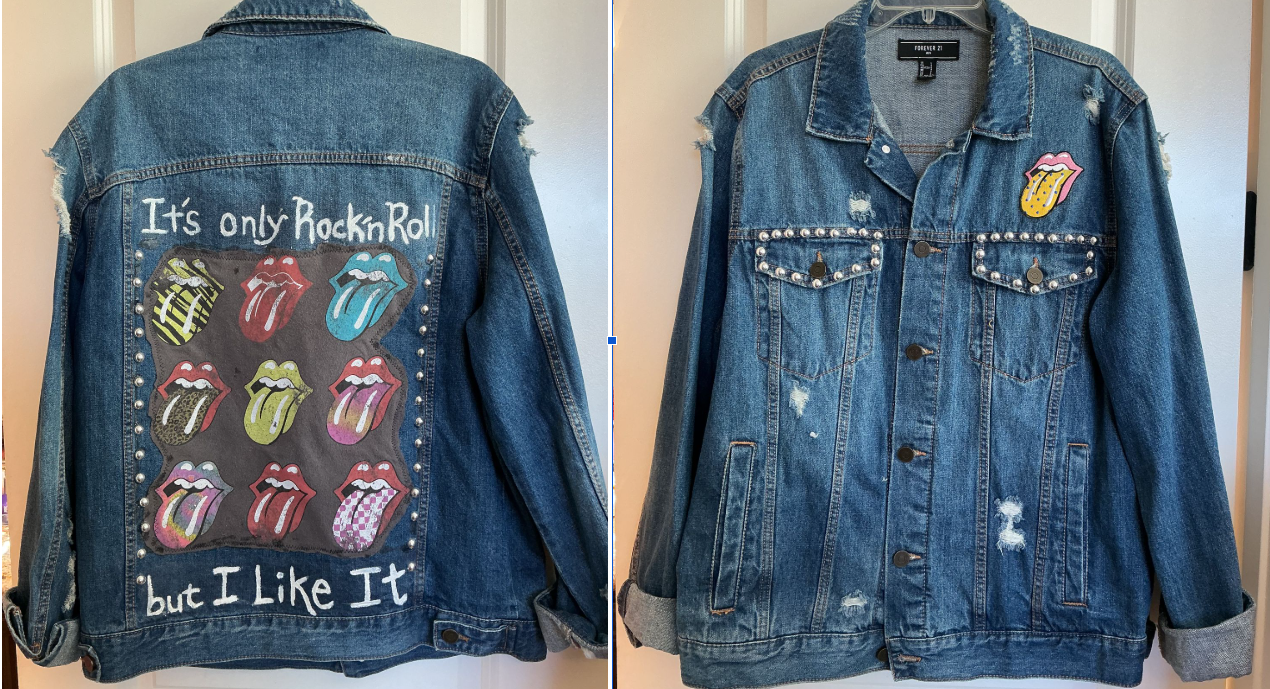 The Rolling Stones denim trucker jacket It's Only Rock 'n Roll but I Like It