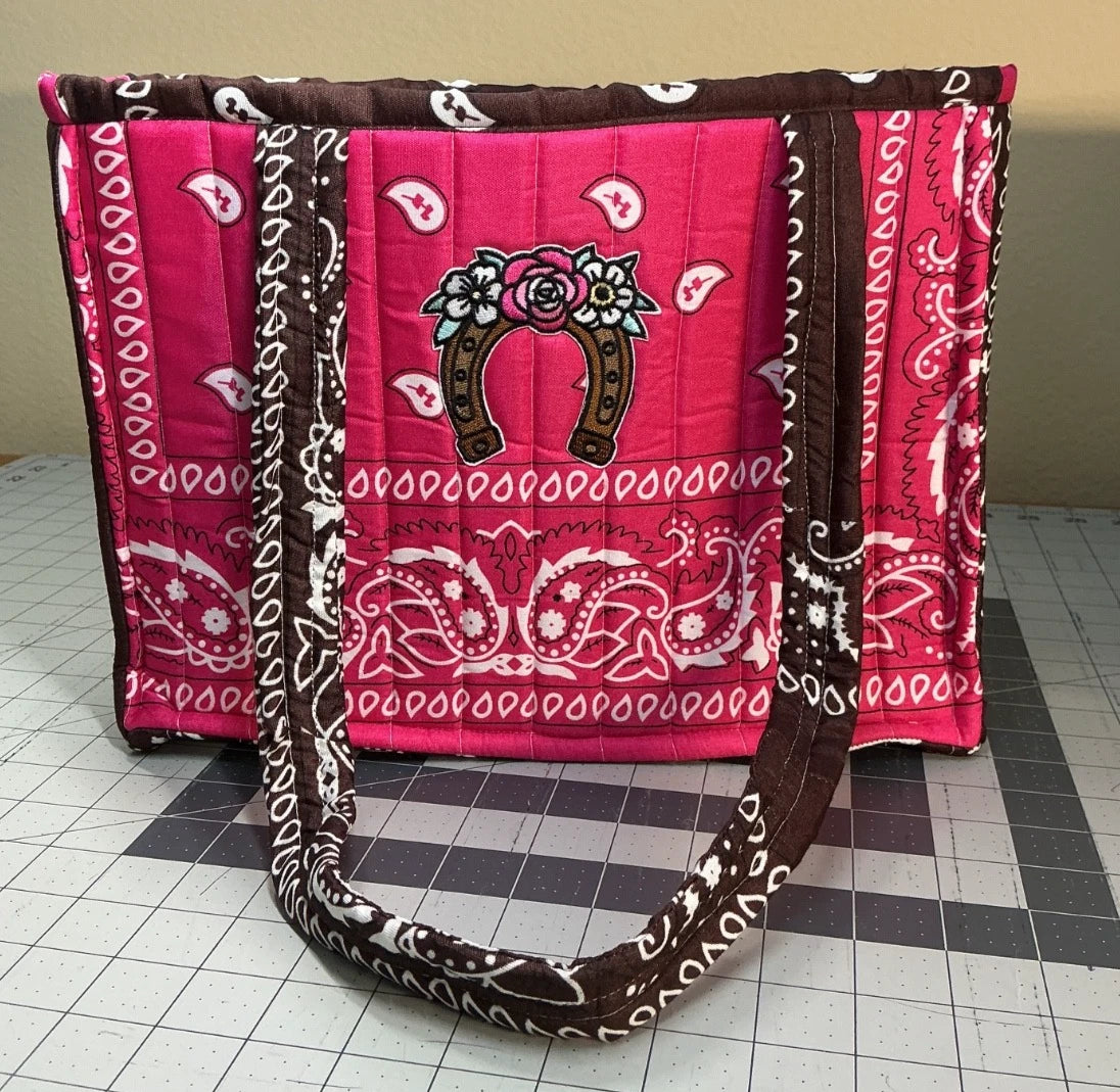Good Luck Horse Shoe - Medium Bandana Bag