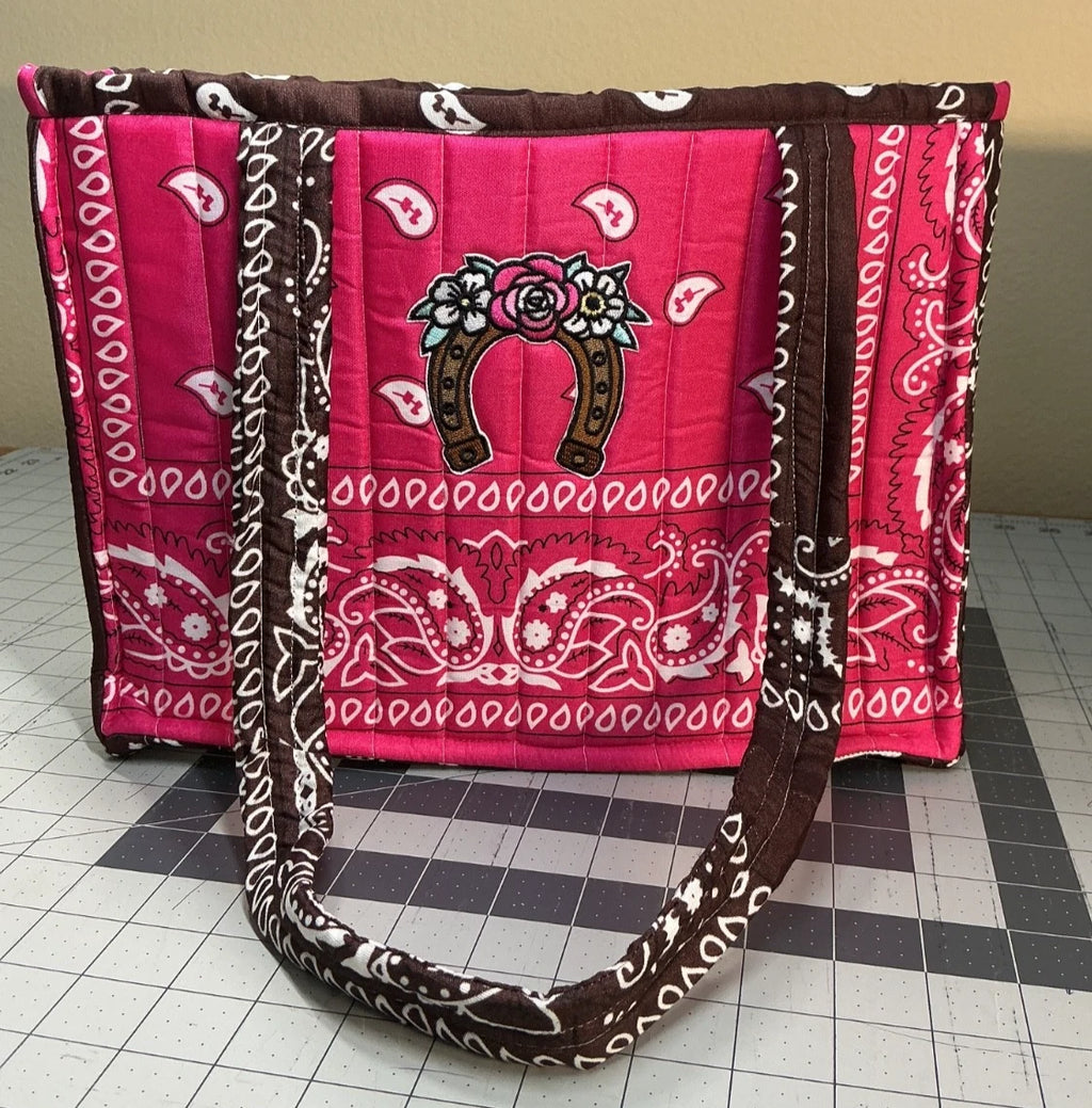 Good Luck Horse Shoe - Medium Bandana Bag