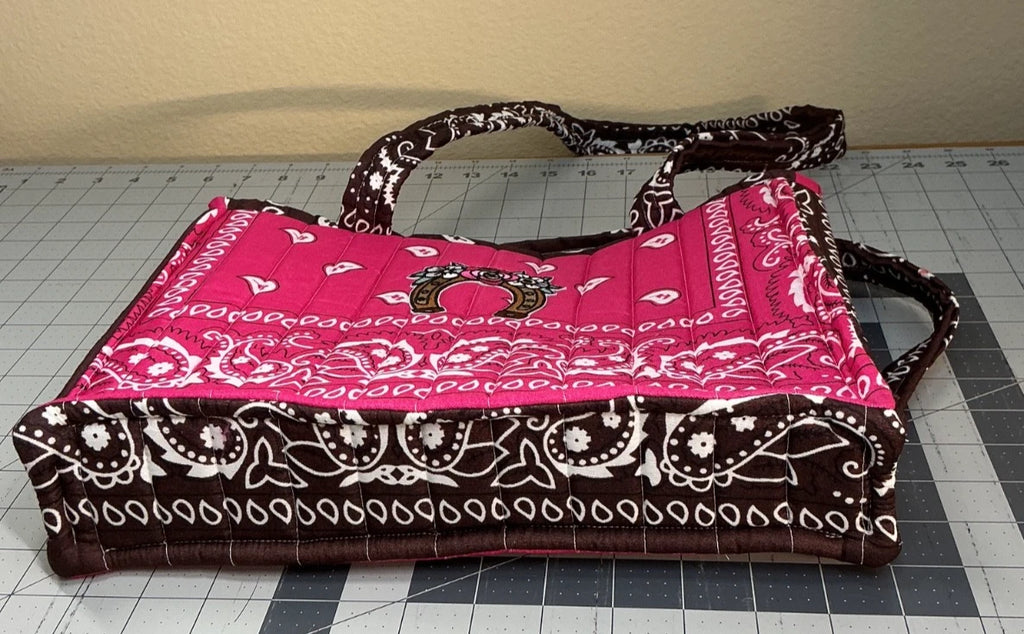Good Luck Horse Shoe - Medium Bandana Bag