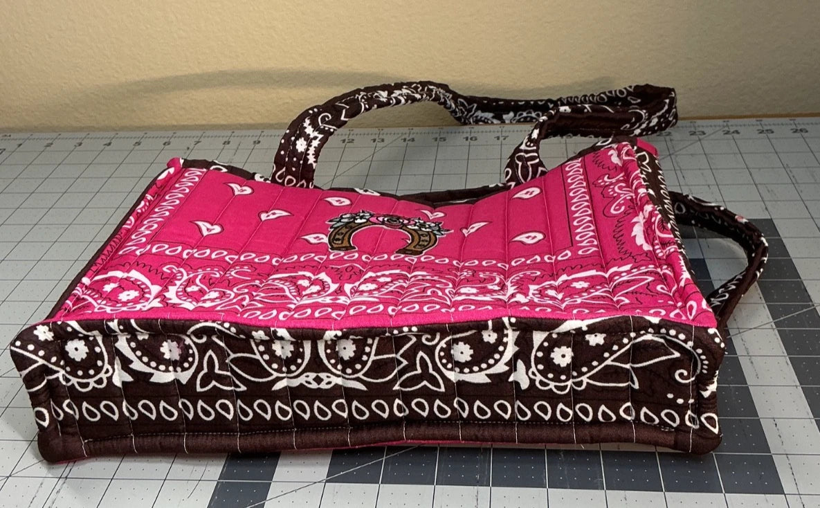 Good Luck Horse Shoe - Medium Bandana Bag
