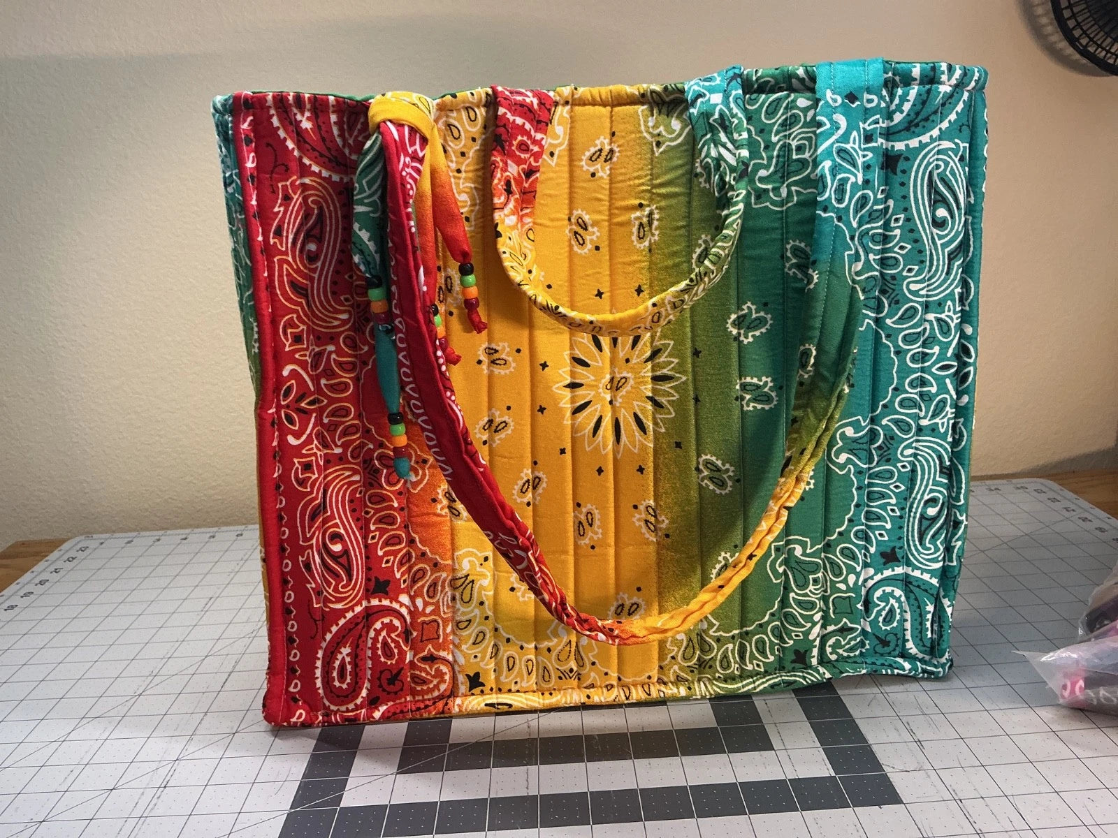 Rasta Colors - Large Bandana Bag
