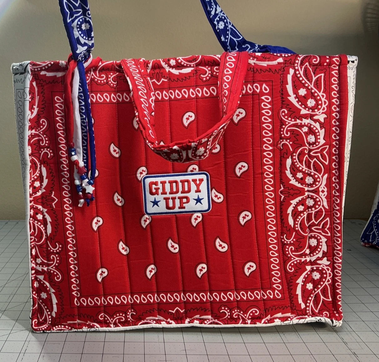 Giddy Upn - Large Bandana Bag