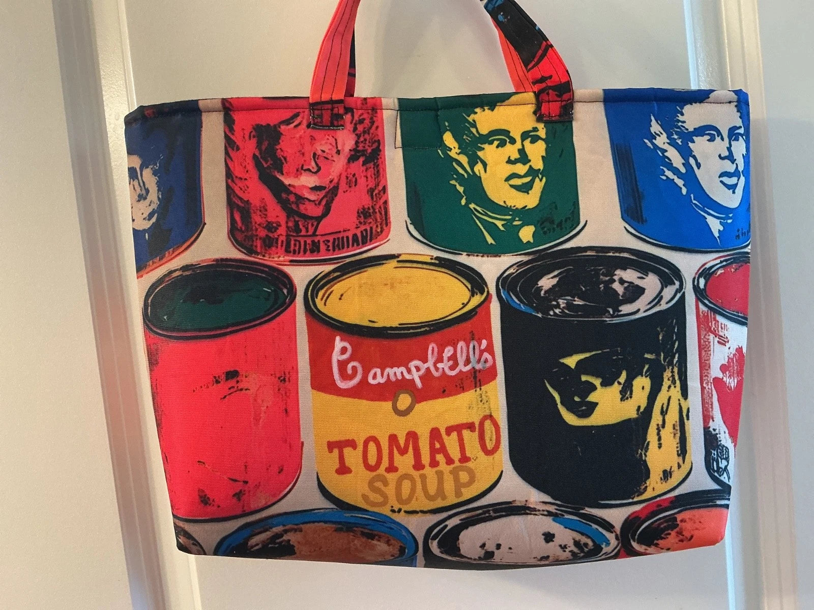 ANDY WARHOL CAMPBELL'S TOMATO SOUP CANS TOTE BAG