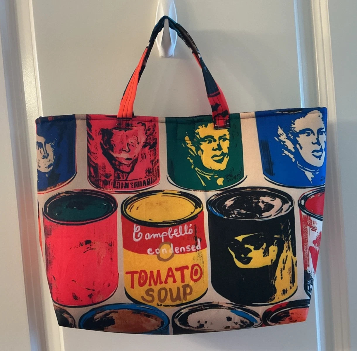 ANDY WARHOL CAMPBELL'S TOMATO SOUP CANS TOTE BAG
