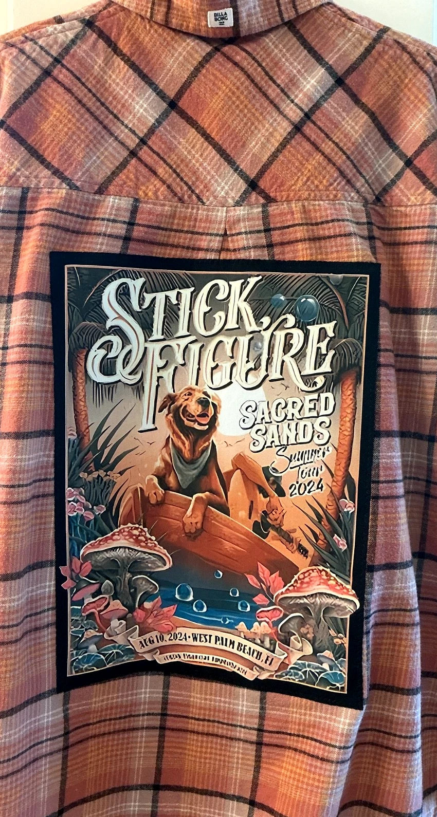 STICK FIGURE SACRED SANDS UP-CYCLED SHORT SLEEVE FLANNEL