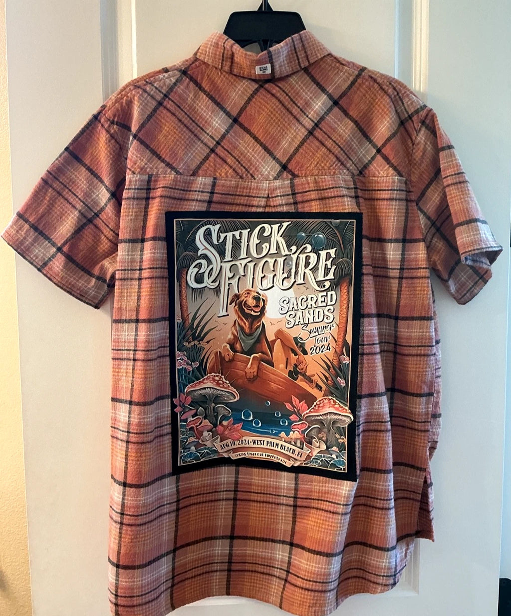 STICK FIGURE SACRED SANDS UP-CYCLED SHORT SLEEVE FLANNEL